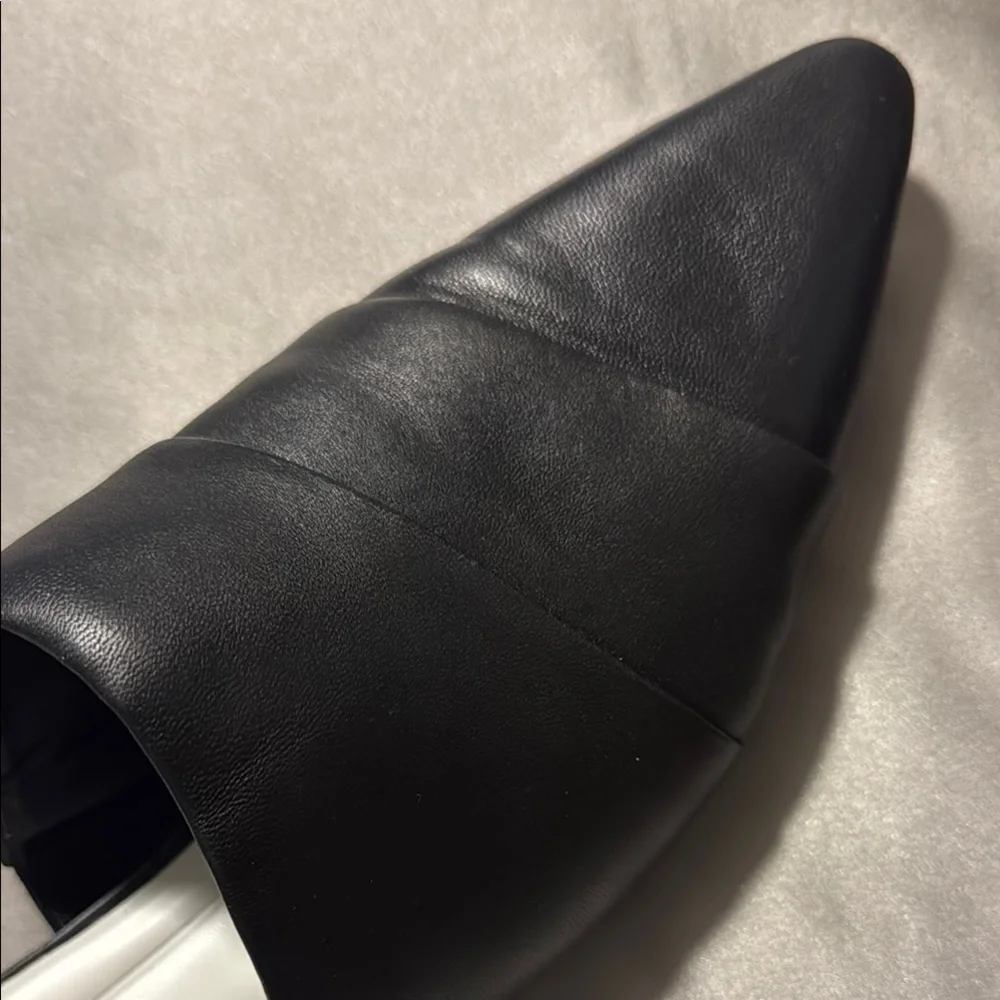Franco Sarto Black Leather Mules - Picture 5 of 8